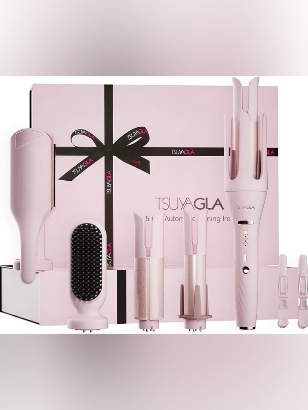 5-in-1 Women’s Curling & Styling Set — Pink